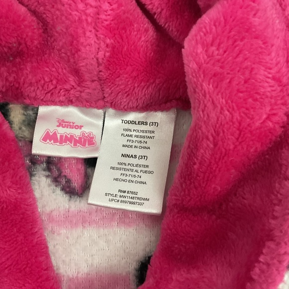 Minnie Mouse Toddler Girl Robe - Picture 3 of 4